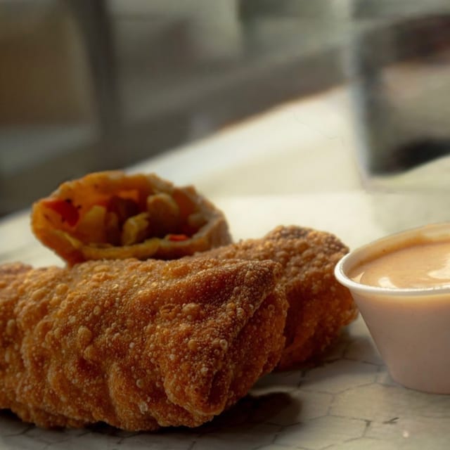 Two (2) Veggie Egg Rolls.