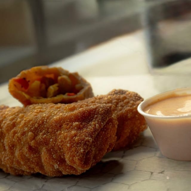 One (1) Teriyaki Chicken Egg Roll.