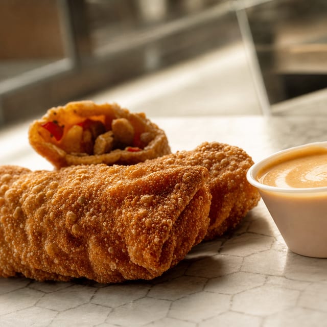 One (1) Teriyaki Chicken Egg Roll.