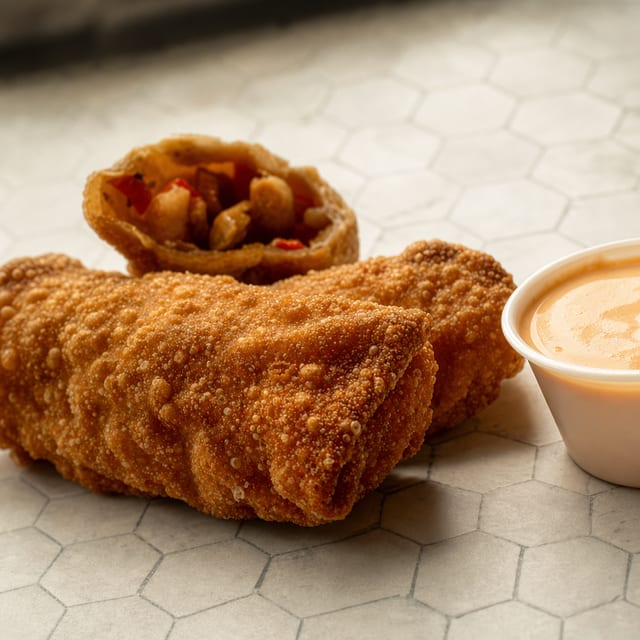 One (1) Veggie Egg Roll.